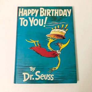 Vtg 1959 Happy Birthday To You by Dr Seuss Hardcover Random House  Book